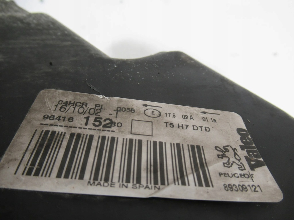 фото №7, Лампа перед правая 9641625280 peugeot 307 01-