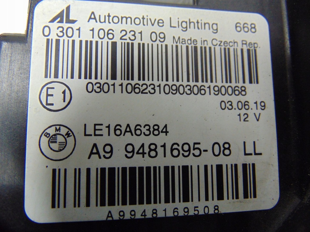 фото №16, Лампа левая перед bmw 3 g20 g21 9481695 europa