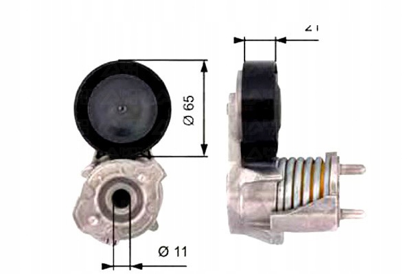 фото №2, Натягувач ремінь багаторучейковий volvo c30 c70 ii s40
