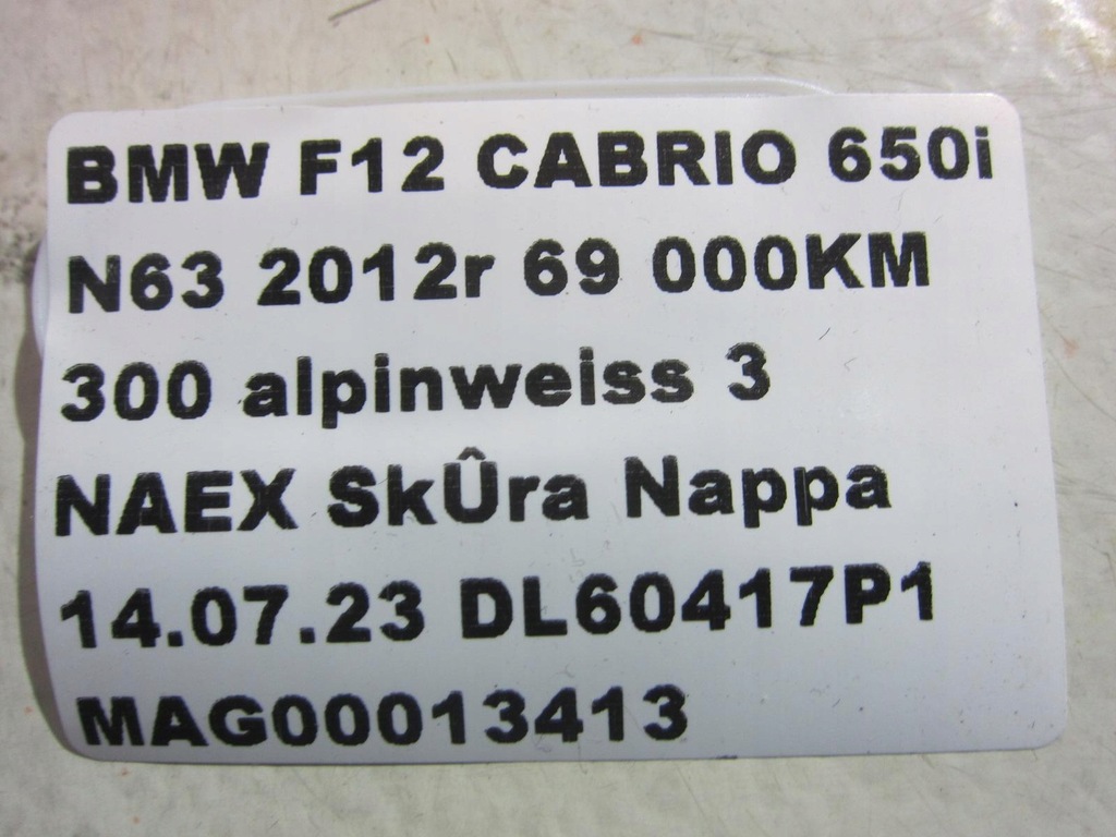 фото №15, Bmw 6 f12 f13 захист передньої скло стійка a 7221175 51767221175