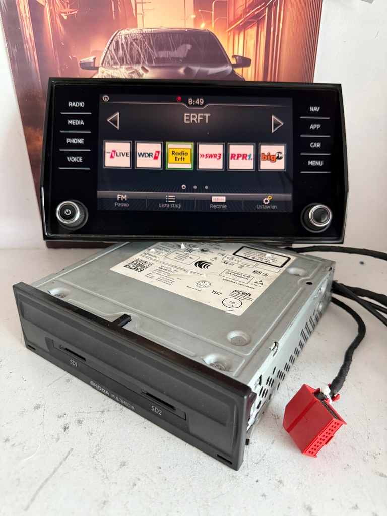 фото №11, Skoda kodiaq karoq радио навигация мультимедиа mib2 dab 5q0035874c