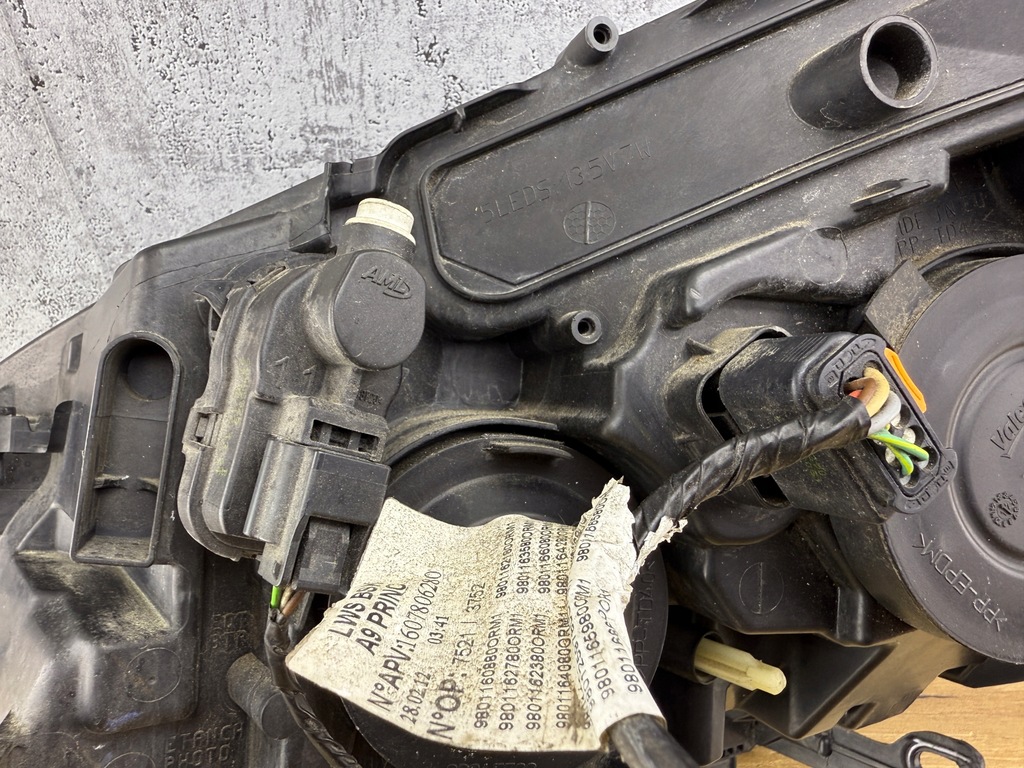 фото №11, Лампа фара правий перед передній peugeot 208 i eu org - комплектна