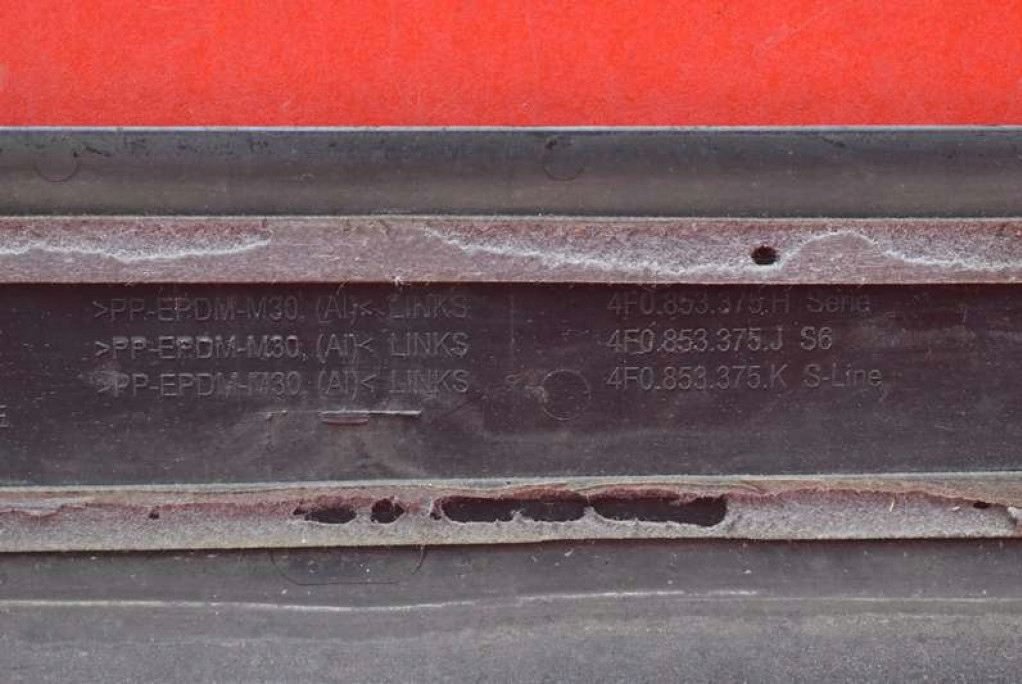 фото №11, Молдинг порог левый задняя 4f0853375k audi a6 c6 sedan s-line 04-08