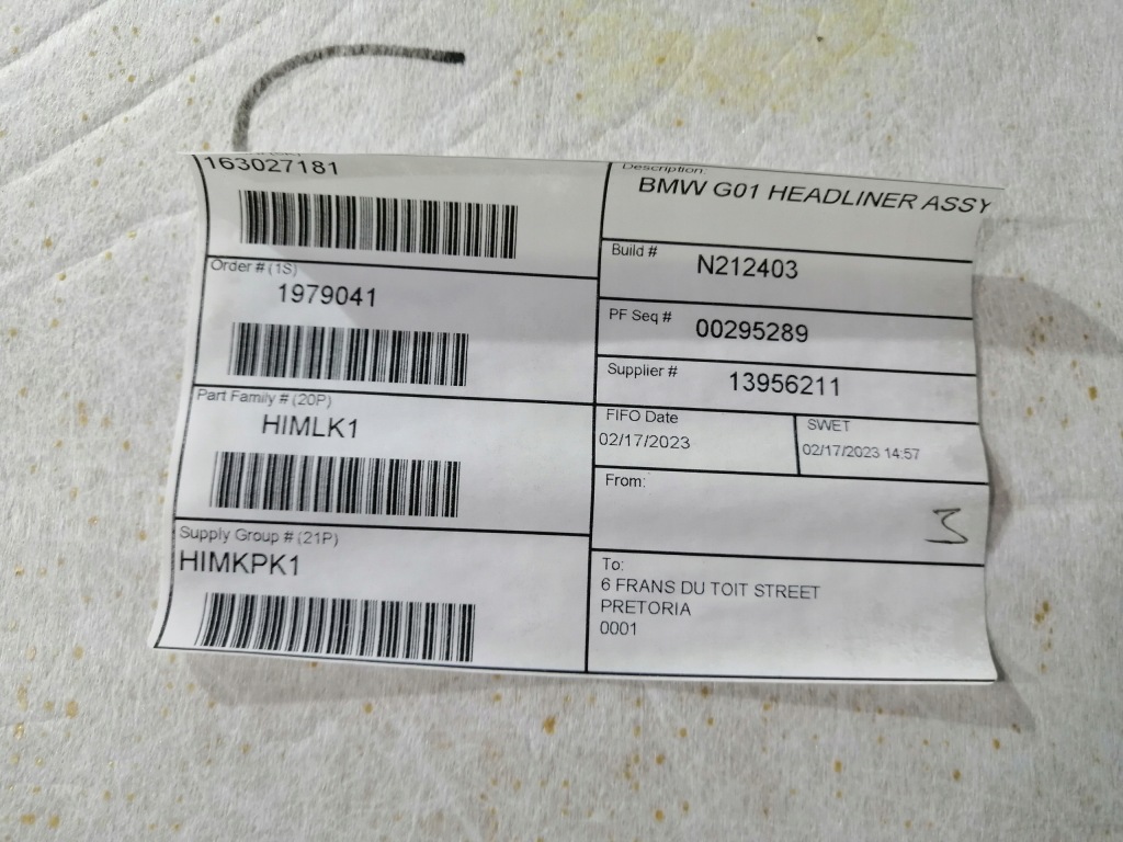 фото №16, Стеля bmw x3 g01 m-pakiet czarna панорама hal 9639