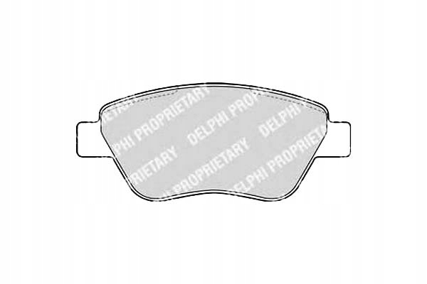 фото №1, Delphi тормозные колодки тормозные fiat albea 1.2 178_