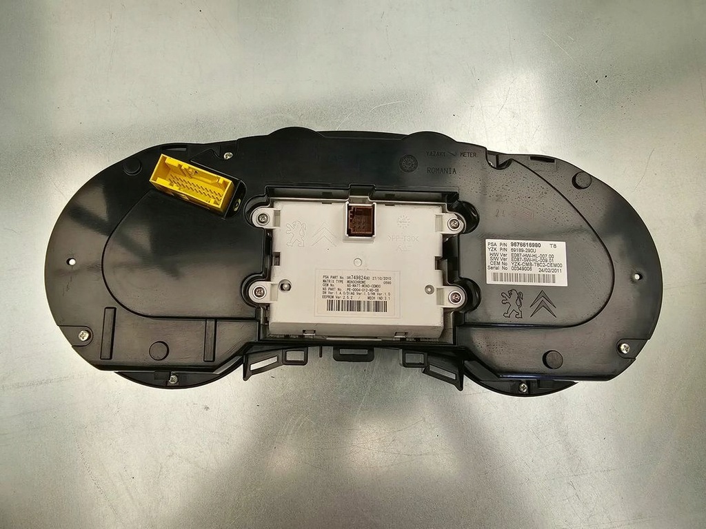 фото №4, Peugeot 3008 2.0 hdi счетчик приборная панель 9676616980