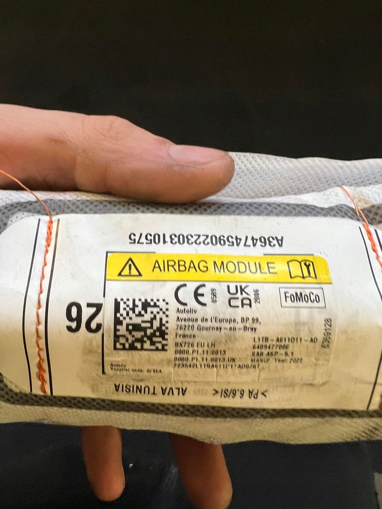 фото №6, Подушка подушка безопасности сиденье левая правая puma ii mk2 19-