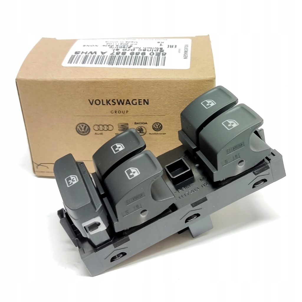 фото №1, Панель перемикач вікон 5g0959857fwhs оригінальний номер оригінал