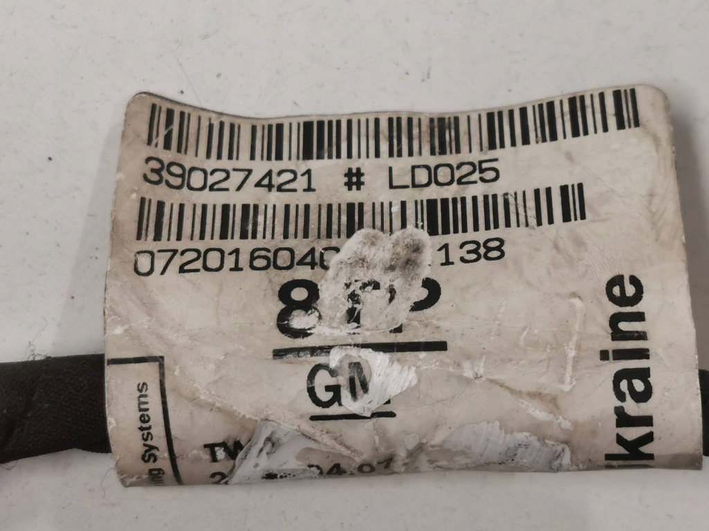 фото №12, Жгут электропроводка бампера opel astra v/k przed lift 3.031