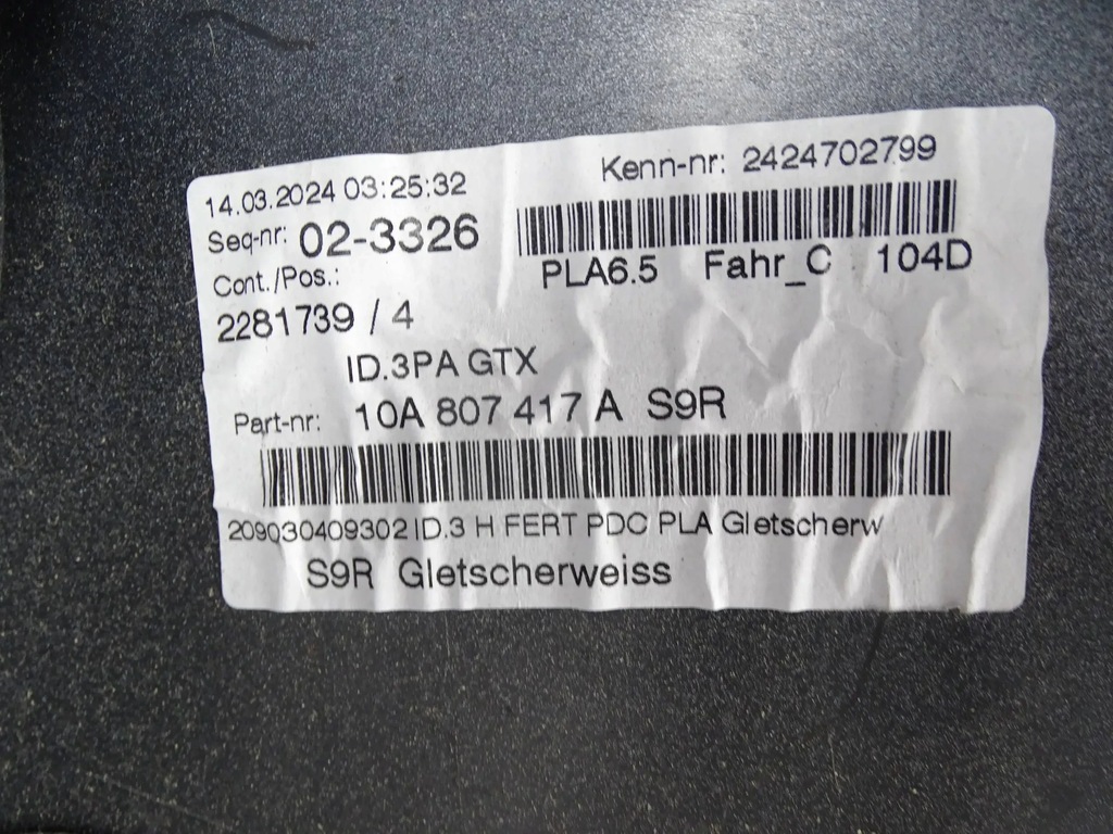 фото №11, Бампер задний vw id.3 gtx 10a807417a 10a807421