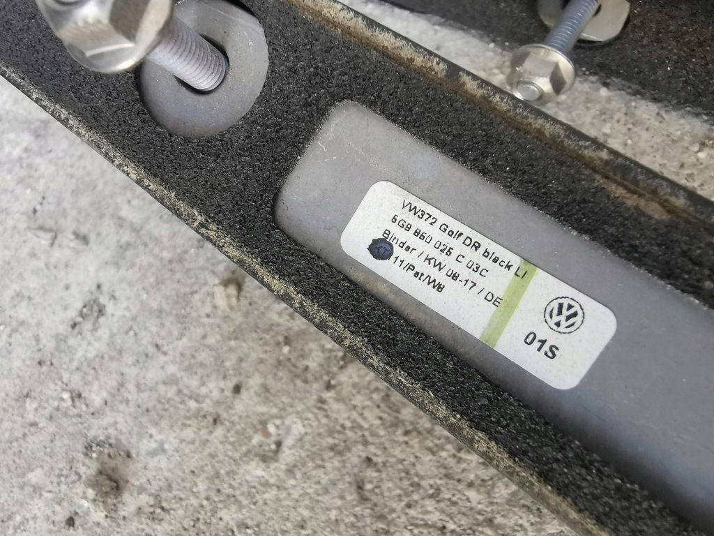 фото №10, Рейлінги дахові vw golf vii 12-20