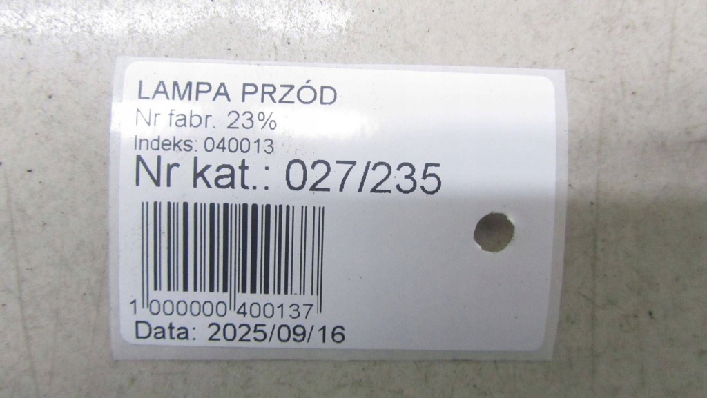 Opel astra h лампа ліва перед 1eg270370 Зі Шроту