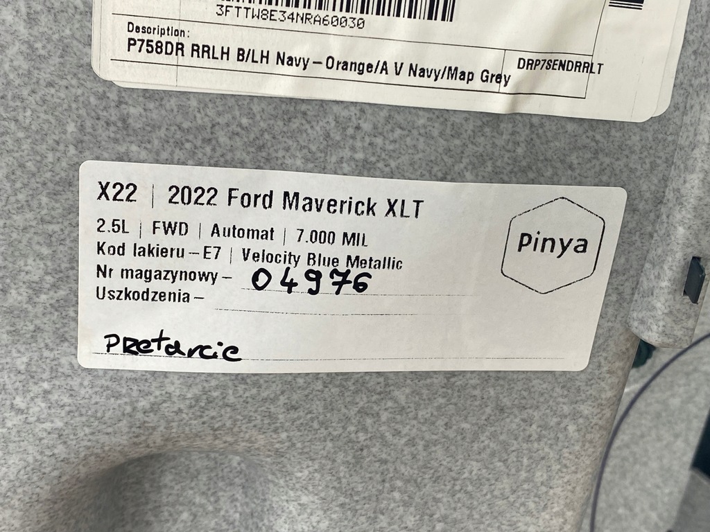 фото №9, Обшивка двері правий задня ford maverick 2022+ usa