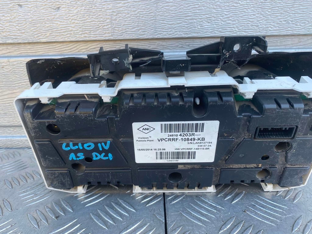 фото №10, Renault clio iv лічильник прилади 1.5 dci 248104203r