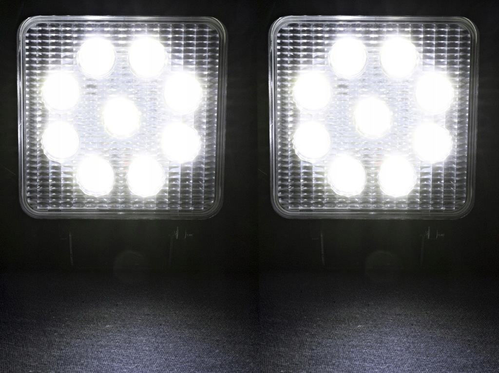 фото №8, 2× лампа рабочая противотуманная фара 27 led 108w набор 4 штуки