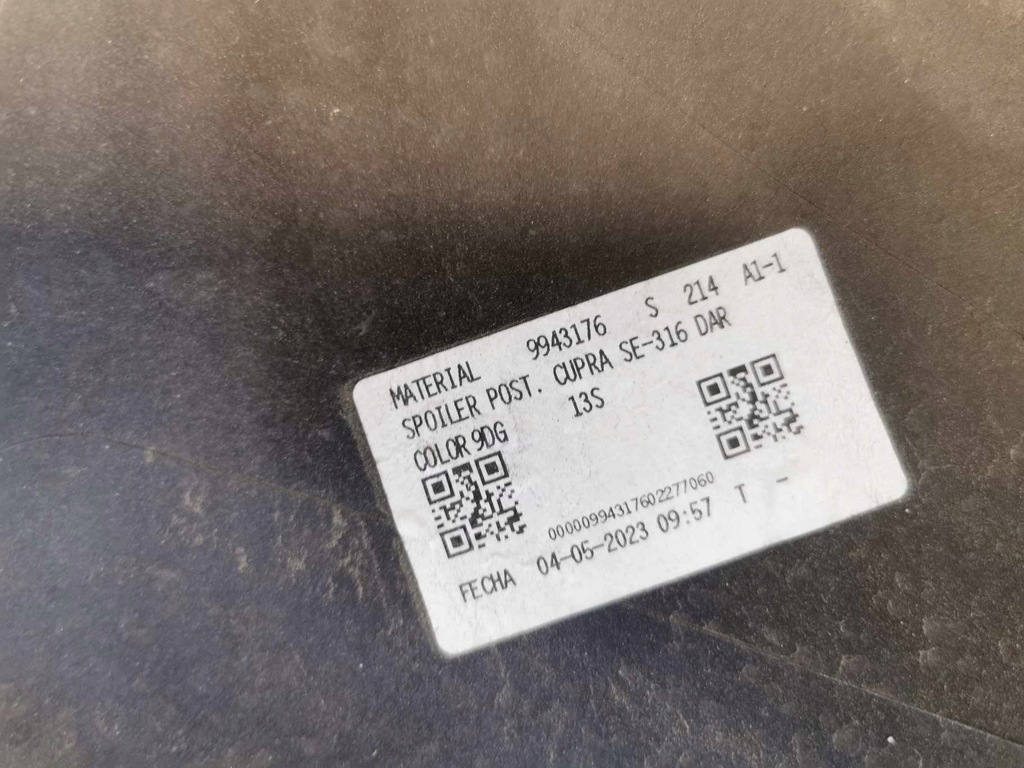 фото №8, Накладка спойлер дифузор pdc seat cupra formentor 5ff807568b