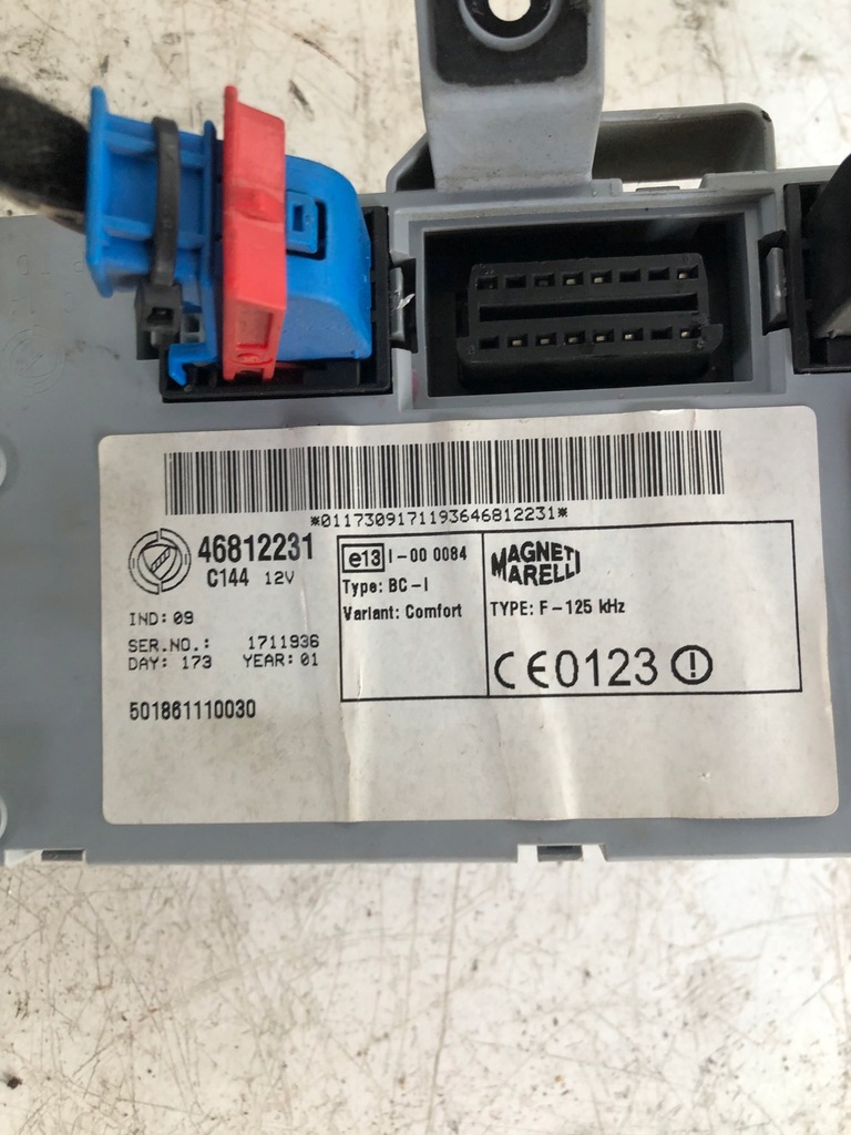 фото №4, Блок управления набор стартовый fiat punto ii 1.2 46820323