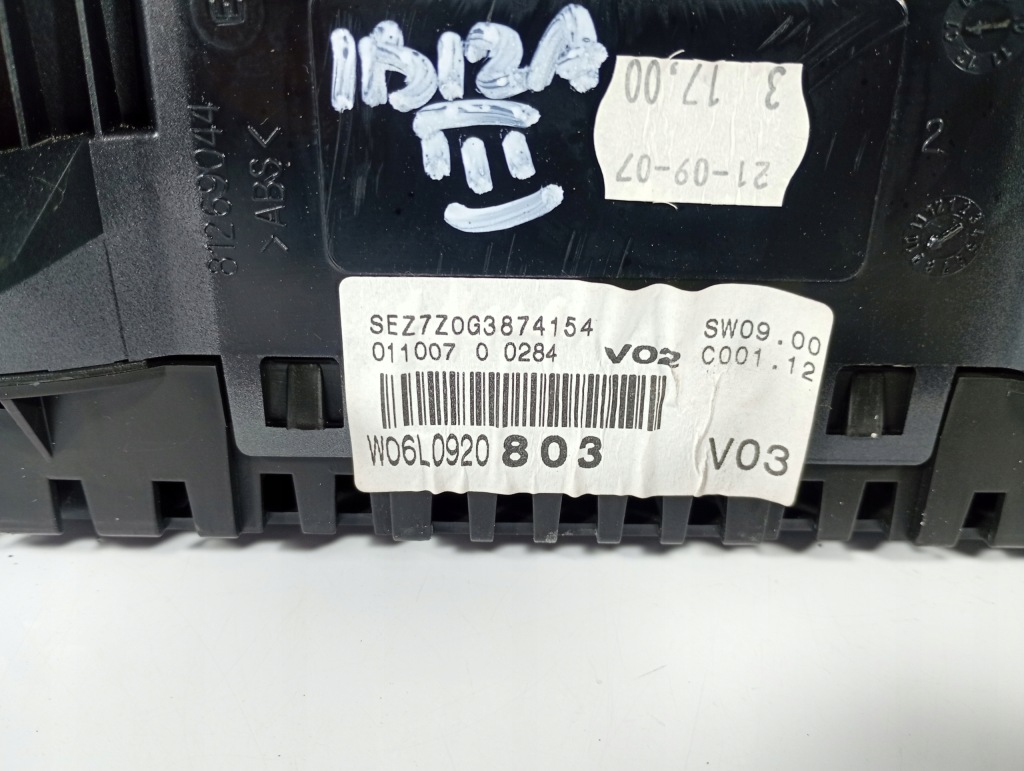 фото №5, Seat ibiza 3 iii 02-08 счетчик приборы obrotomierz оригинальный номер 6l0920803