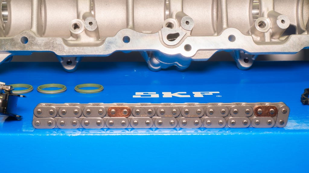 фото №12, Грм peugeot citroen 1.5hdi, skf - ланцюг 8mm,wałki, кришка, натягувач