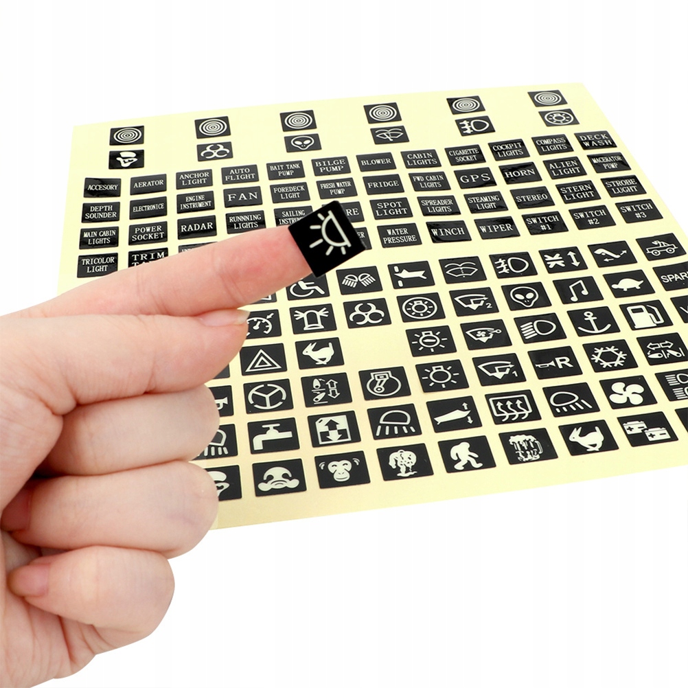 фото №9, Наклейки na кнопки клавіші piktogramy