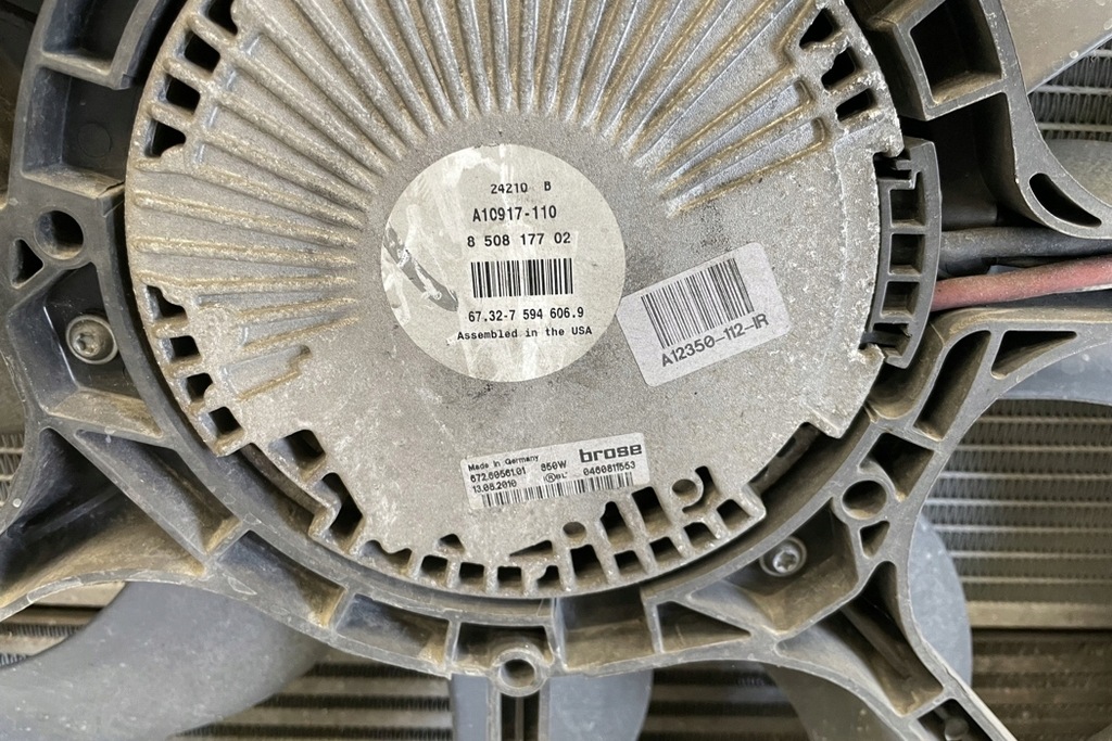 фото №9, Комплект радиатор bmw x6 e71, e72 7809321 3.0l дизель 225kw 2010