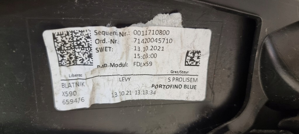 фото №13, Крила лівий перед jaguar i-pace x590