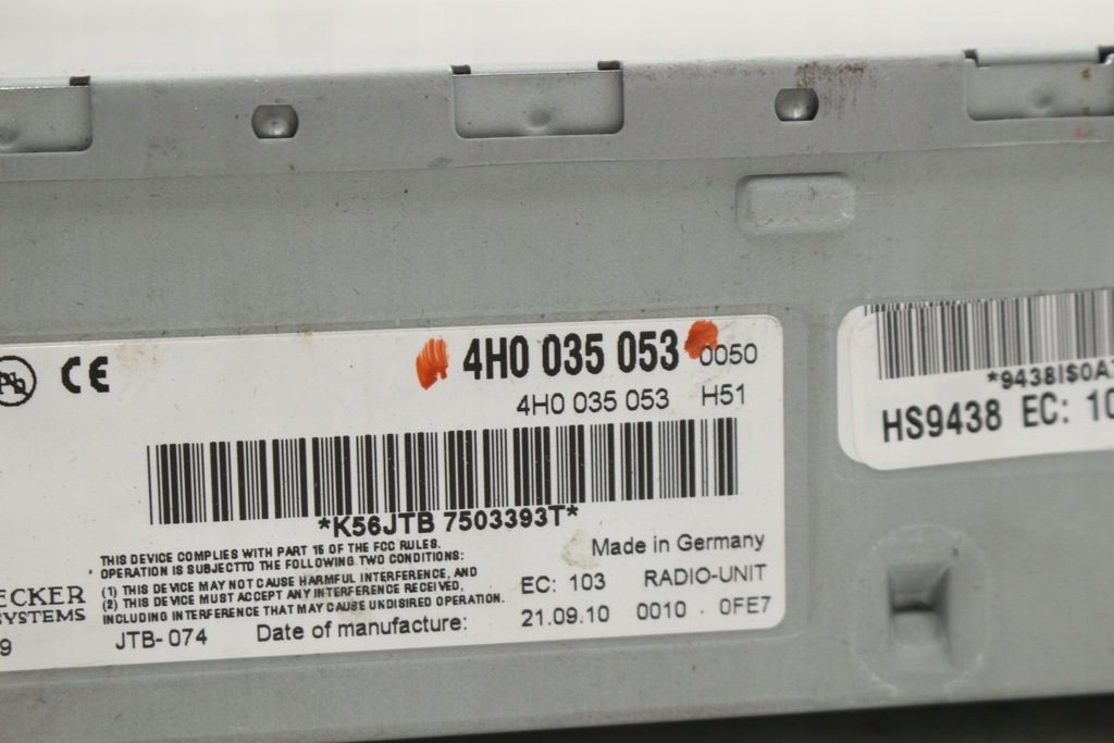 фото №12, Радіо тюнер 4h0035053 audi a8 d4