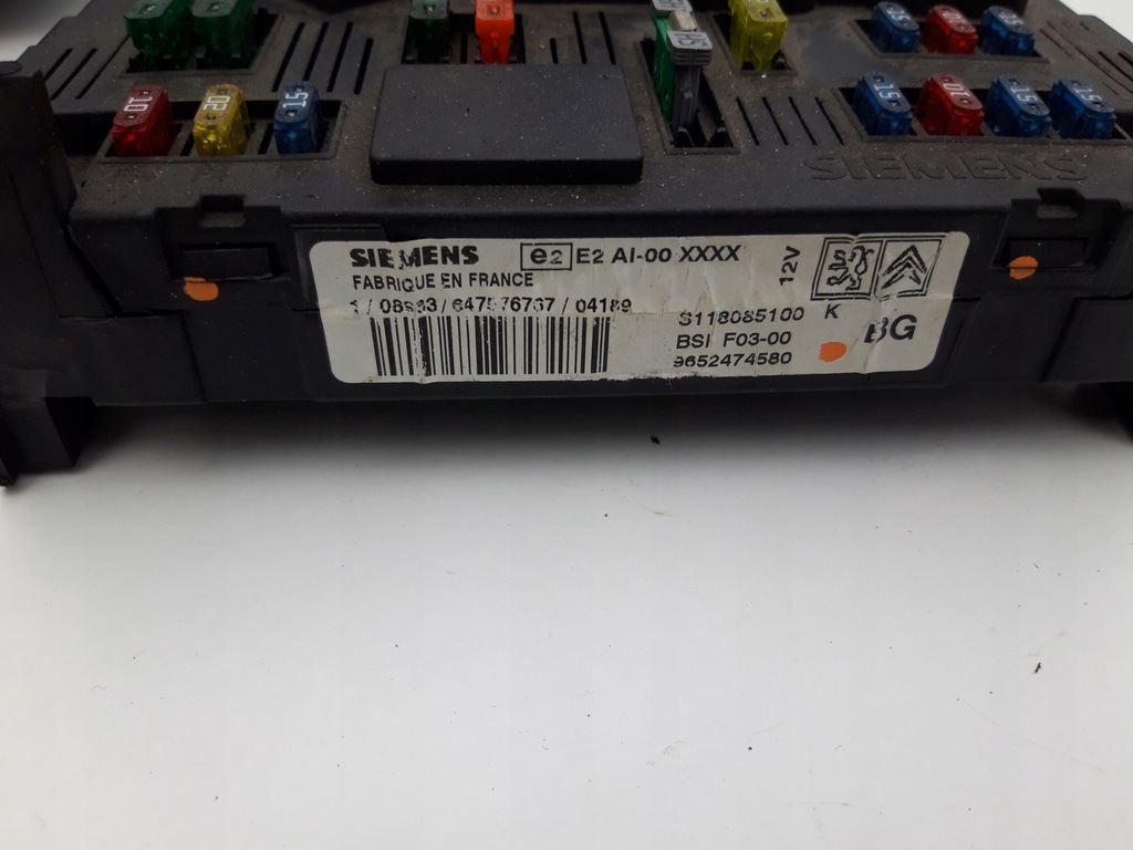 фото №6, Бортовий комп'ютер bsi набір стартовий citroen c 3 9652487280, 9645989480