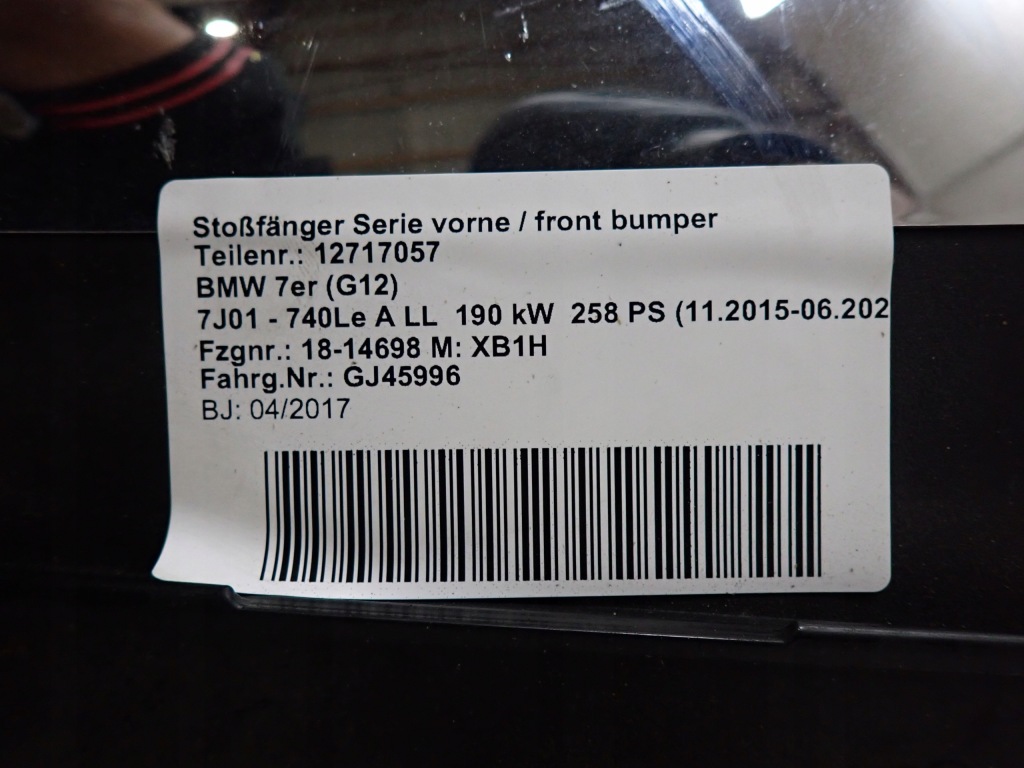 Bmw 7 g11 g12 15-22 бампер перед передний pdc Доставка