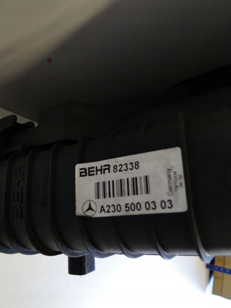 Mercedes sl 500 r230 230 дорестайлинг  радиатор воды жидкость Оригинал