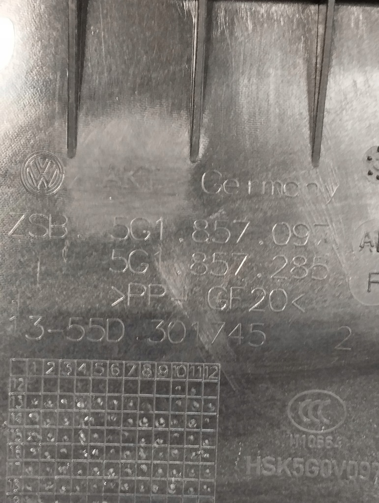 фото №11, Volkswagen golf vii 7 бардачок пасажира 5g1857097