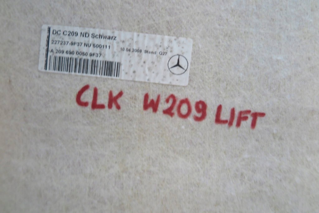 фото №11, Стеля стеля czarna mercedes benz clk w209 lift a2096900050