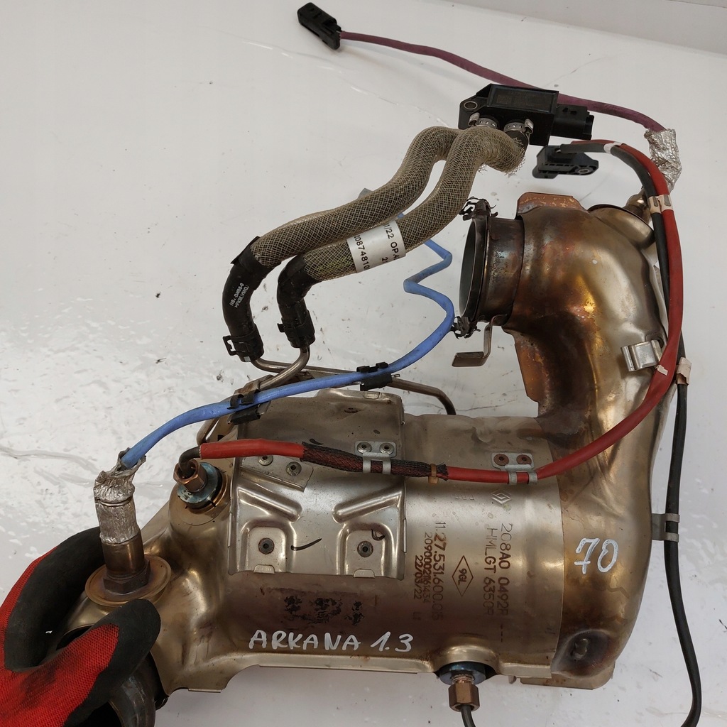 фото №6, Renault arkana 1,3tce катализатор dpf + датчики 208a00492r
