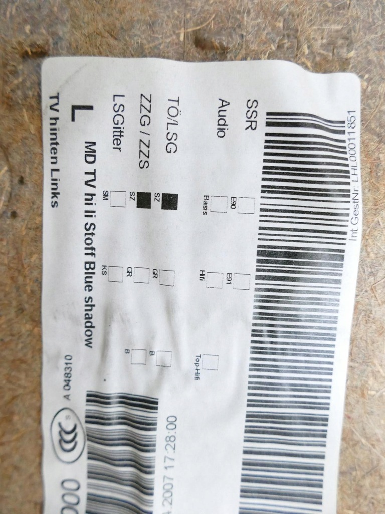 фото №8, Bmw 3 e90 m-pakiet обшивка лівий задня оббивка