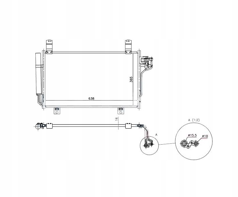 Купити Mazda cx-5 2012 - 2017 радіатор кондиціонера 1
