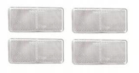 фото №1, Відбивач ліхтарі відбивний білий 90x40 4 штуки