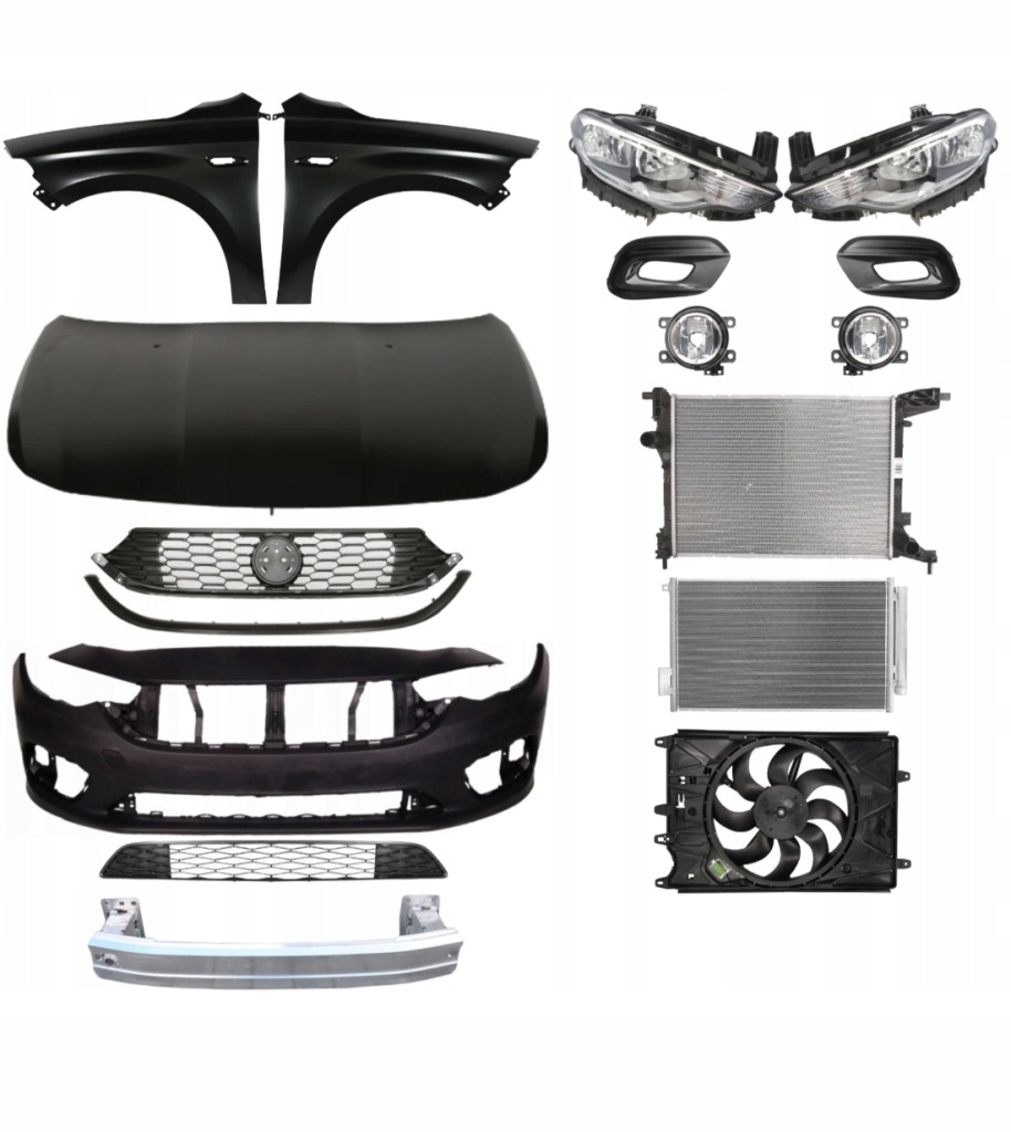 фото №1, Fiat tipo 16- бампер капот крила набір частини