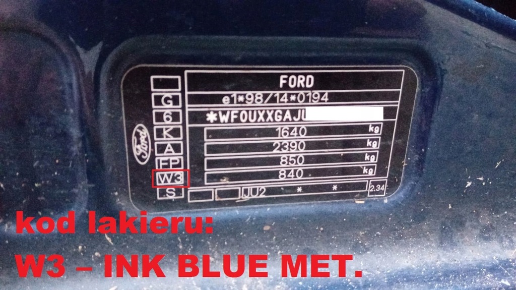 фото №11, Двері ліва перед w3 ford fusion mk1 i 02-05