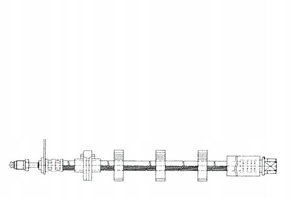 фото №2, Lpr шланг тормозной p peugeot 406 95- p lpr