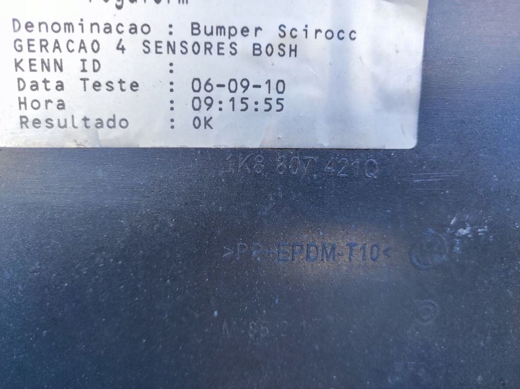 фото №7, Vw scirocco 1k8 бампер задня 1k8807421q