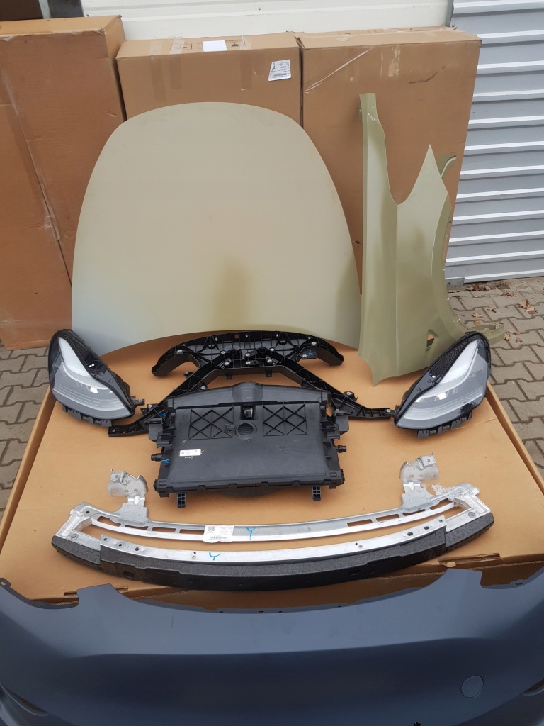 фото №10, Tesla y kompletny перед капот бампер радіатор