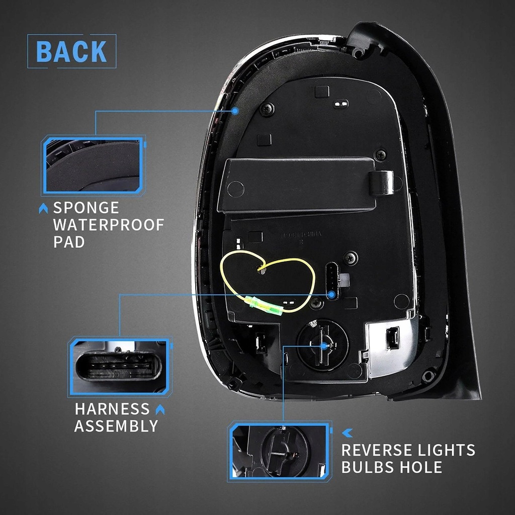 фото №13, Лампы задняя ne kpl vland full led neon тюнинг mini cooper f55 f56 f57 2014-17