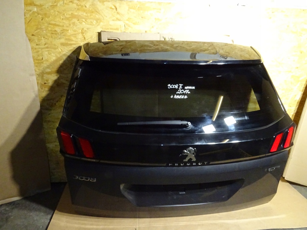 фото №1, Peugeot 3008 ii крышка багажника задняя 2017r камера