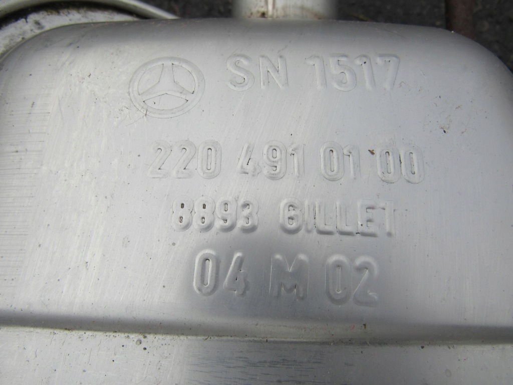 Глушители выхлоп комплект mercedes-benz s w220 220 a2204910100 с Разборки