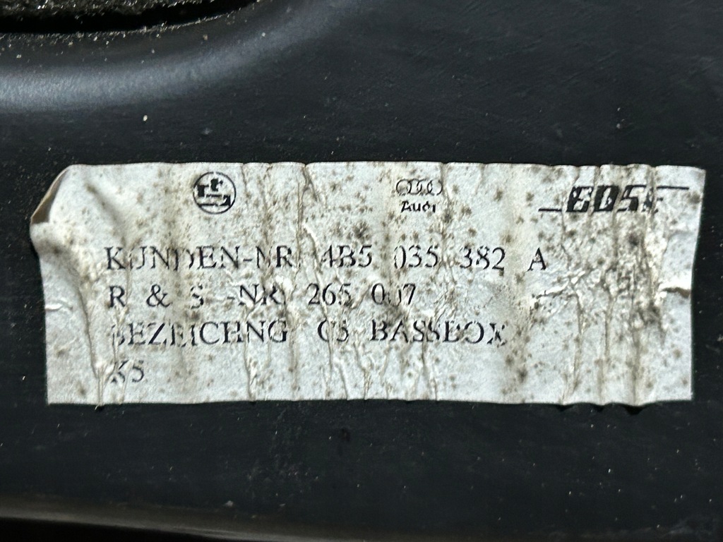 фото №10, Сабвуфер динамік підсилювач bose audi a6 c5 sedan