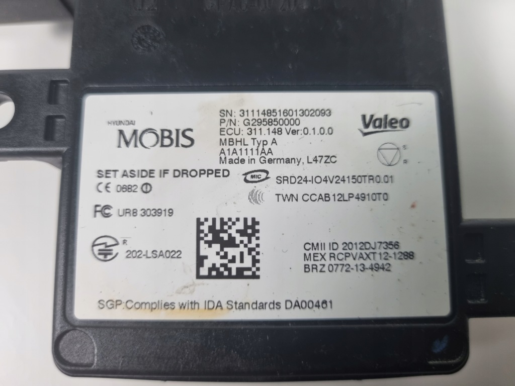 фото №3, Hyundai ioniq радар датчик distronic 95821-g2000