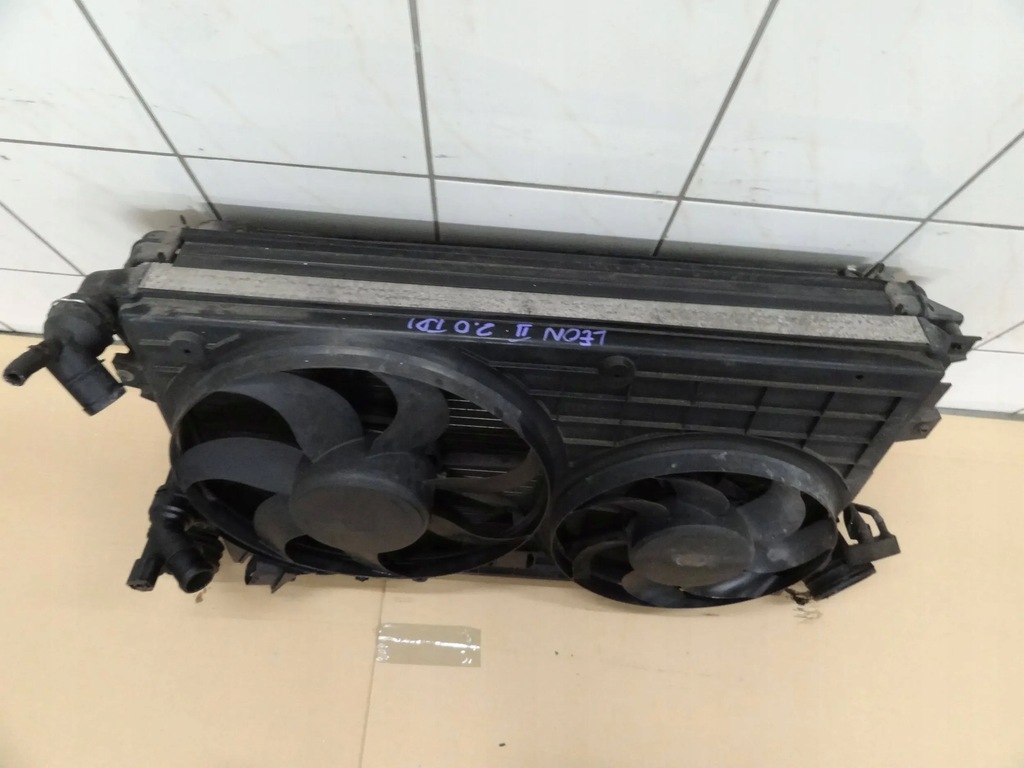 фото №8, Seat leon ii 2006 2.0 tdi вентилятор радіатор wody кондиціонера 1k0121207t