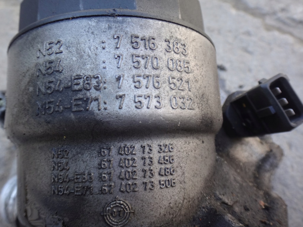 фото №7, Основа фільтра оливи bmw 325 330 i e90 e91 n53