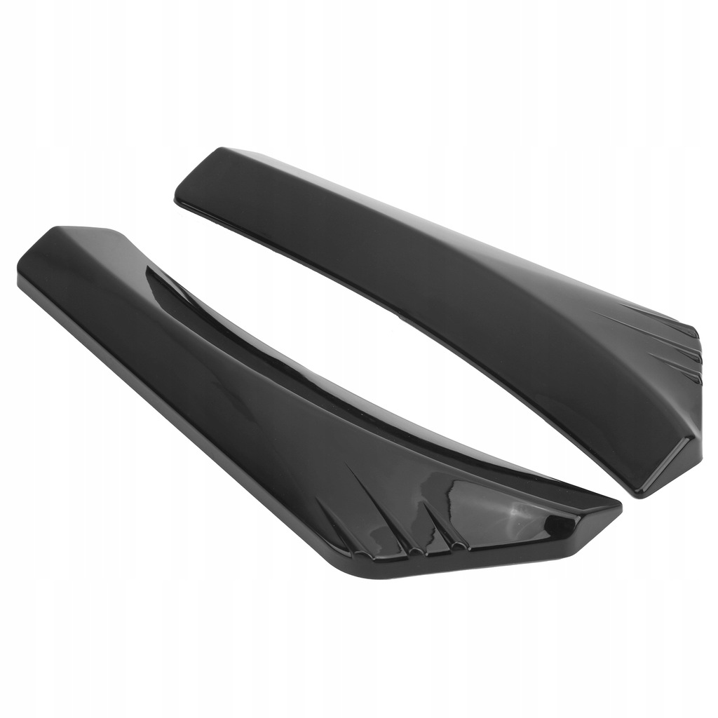 фото №14, 2 szt. блестящий чёрный диффузор бампера