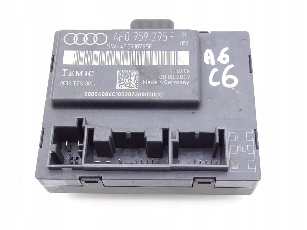 фото №1, Модуль блок управления дверь audi оригинальный номер 4f0959795f